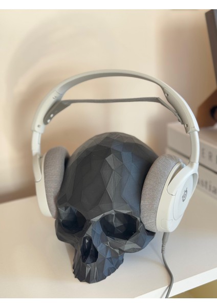 Geometrik Kafatası Kulaklık Standı – Şık ve Sıra Dışı Tasarım modelleri