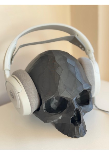 Geometrik Kafatası Kulaklık Standı – Şık ve Sıra Dışı Tasarım fırsatları