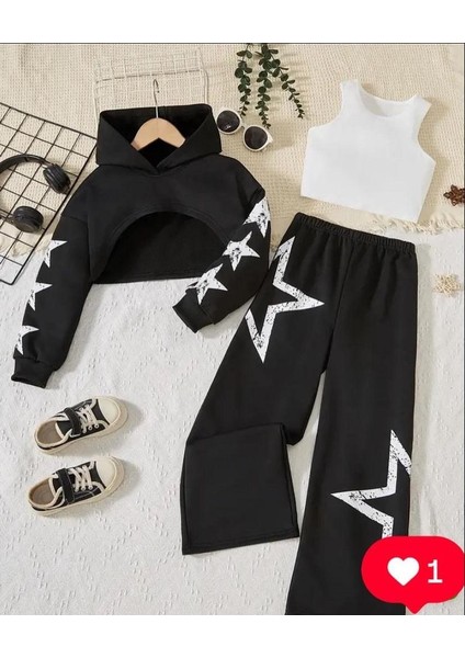 Kız Çocuk 3 'lü Takım Star Fashion