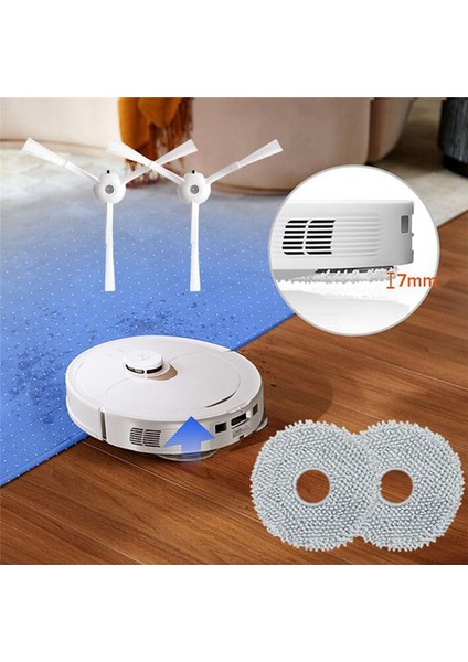 Roborock Q Revo/roborock P10 A7400RR Ana Yan Fırçalar Için 17 Parçalık Kit (Yurt Dışından) indirimleri