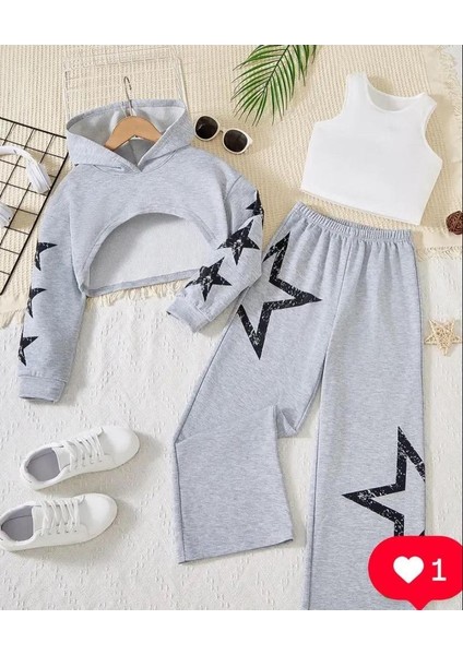 Kız Çocuk 3 'lü Takım Star Fashion