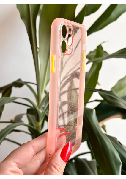 iPhone 11 Pro Max Simli Pembe Silikon Kılıf
