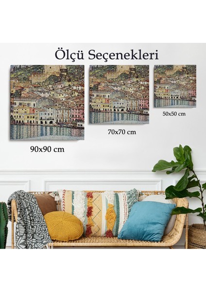 Gustav Klimt Garda Denizi Tablosu - Malcesine Am GARDASEE-8344 modelleri