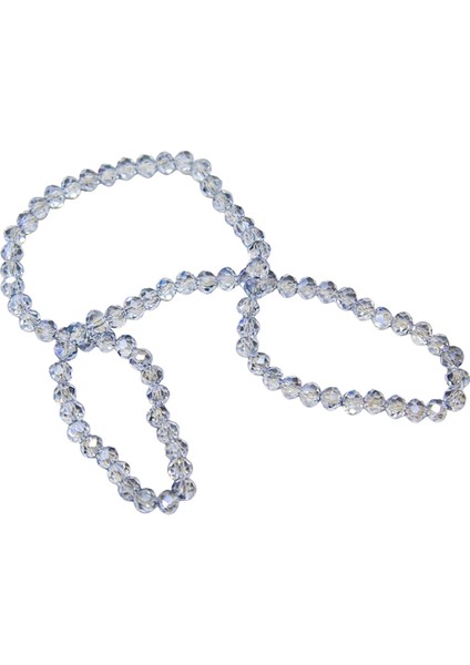6 mm Indigo Kristal Cam Boncuk 1 Dizi - (80-85 Adet)