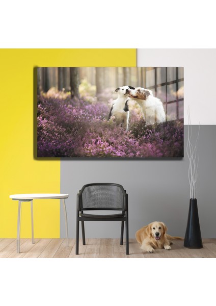 Eğlenceli Hayvanlar, Yapay Zeka Destekli, 3D Dekoratif Baskı Yatay Cam Tablo 84 modelleri