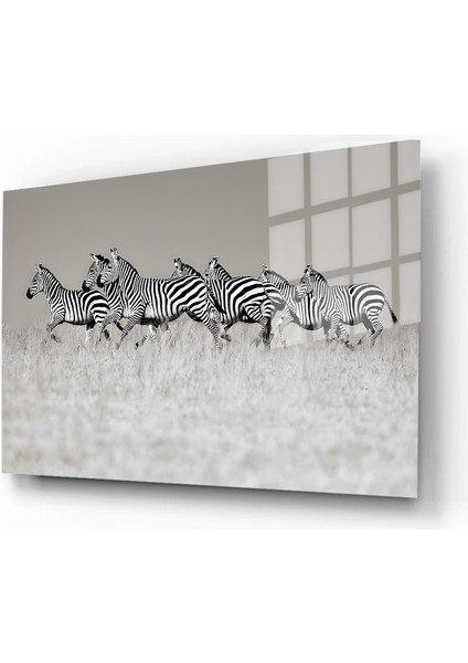 Eğlenceli Hayvanlar, Yapay Zeka Destekli, 3D Dekoratif Baskı Yatay Cam Tablo 577 fiyatları
