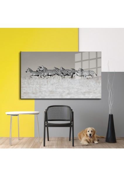 Eğlenceli Hayvanlar, Yapay Zeka Destekli, 3D Dekoratif Baskı Yatay Cam Tablo 577 modelleri