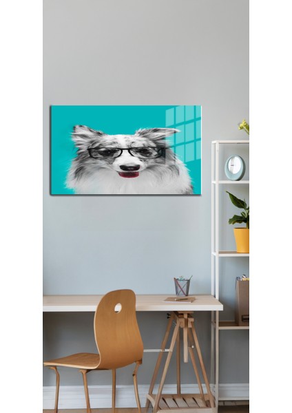 Eğlenceli Hayvanlar, Yapay Zeka Destekli, 3D Dekoratif Baskı Yatay Cam Tablo 288 indirimleri