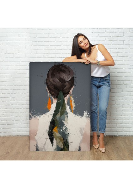 Sırtı Dönük Kadın TABLOSU-7574 fiyatları