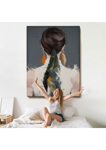 Sırtı Dönük Kadın TABLOSU-7574 indirimleri