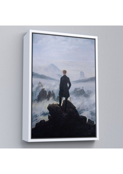 Çerçeveli Caspar David Friedrich'in Sis Denizinin Üstündeki Gezgin Isimli Eseri Kanvas TABLO-5121 fırsatları