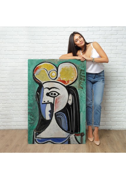 Pablo Picasso - Jaqueline Roque Portre TABLOSU-8087