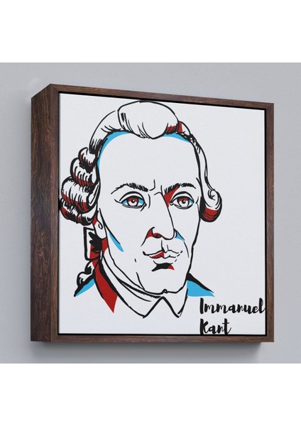 Çerçeveli Immanuel Kant Dekoratif Kanvas TABLO-5820