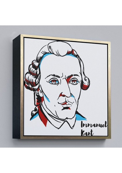 Çerçeveli Immanuel Kant Dekoratif Kanvas TABLO-5820