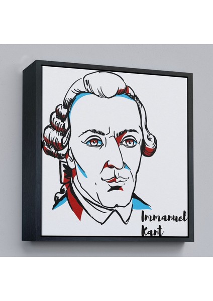 Çerçeveli Immanuel Kant Dekoratif Kanvas TABLO-5820