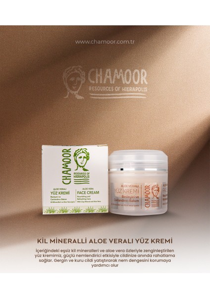 - Kil Mineralli Aloe Veralı Yüz Kremi 50 ml