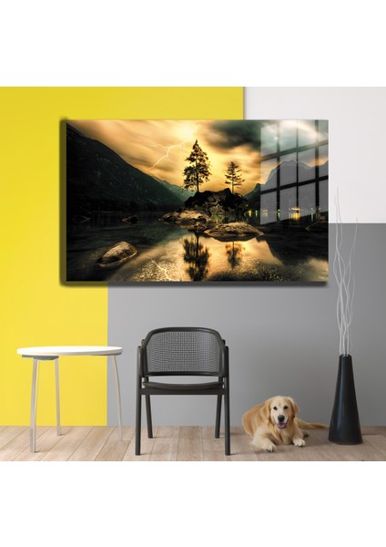 Doğa, Manzara 3D Dekoratif Baskı Yatay Cam Tablo 01
