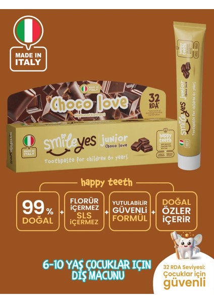 Junior Diş Macunu 6+ Yaş 50 ml Choco Love