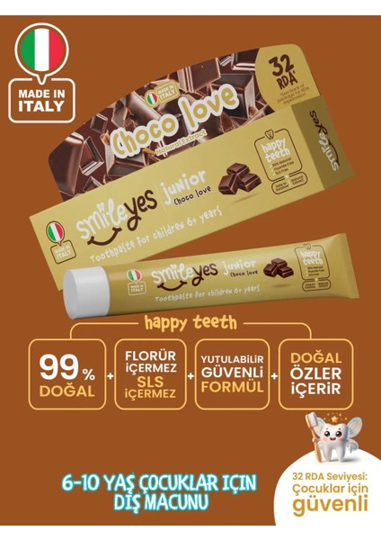 Junior Diş Macunu 6+ Yaş 50 ml Choco Love