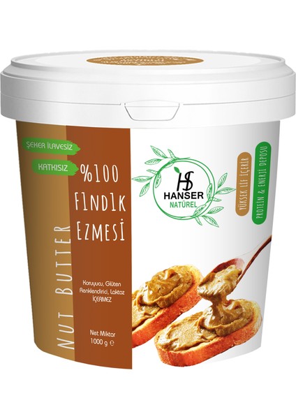 Natürel %100 Fındık Ezmesi 1 kg