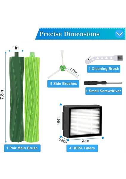 Irobot Roomba I7 Için Parça Kiti, Elektrikli Süpürge Filtresi Roomba I7+ I3+ (Yurt Dışından) fiyatları