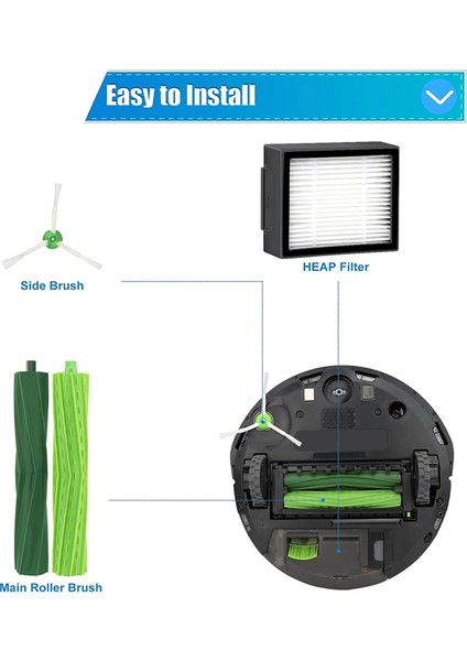 Irobot Roomba I7 Için Parça Kiti, Elektrikli Süpürge Filtresi Roomba I7+ I3+ (Yurt Dışından) indirimleri