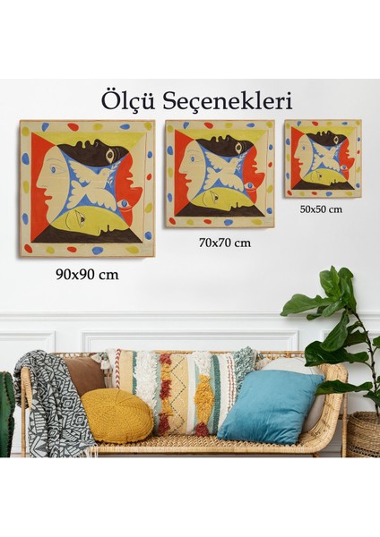 Pablo Picasso, Dörtlü Yüzler TABLOSU-8348