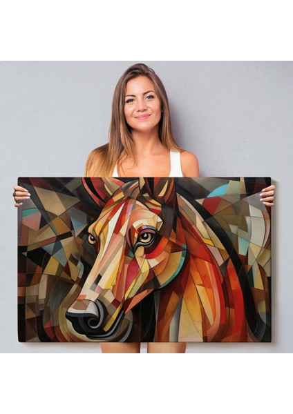 Vitray Tarzı At Kafası TABLOSU-7243 fiyatları