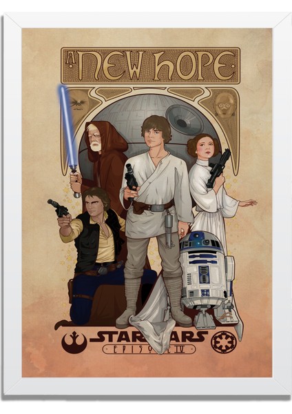 Dizi- Film Karakter ve Afişleri Mdf Plastik Çerçeveli Dekoratif Tablo 01