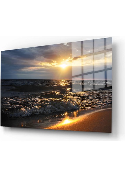 Doğa, Manzara 3D Dekoratif Baskı Yatay Cam Tablo 01