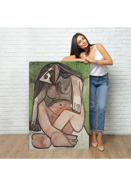 Pablo Picasso - Nu Accroupi TABLO-7363 fiyatları