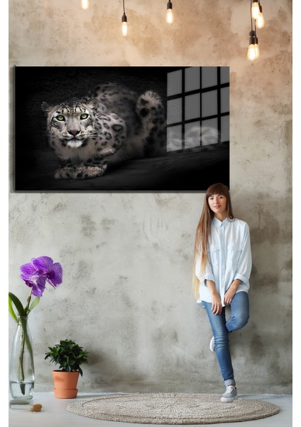 Eğlenceli Hayvanlar, Yapay Zeka Destekli, 3D Dekoratif Baskı Yatay Cam Tablo 139 fırsatları