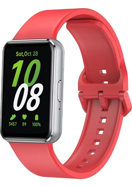 Samsung Galaxy Fit 3 ile Uyumlu Delikli Silikon Kordon Kayış - KY6543