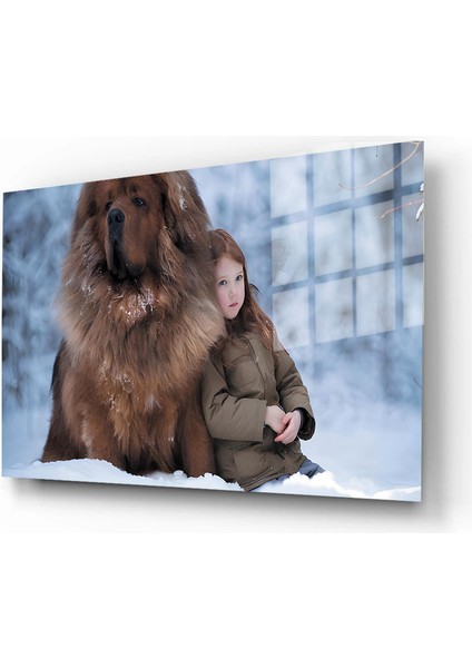 Eğlenceli Hayvanlar, Yapay Zeka Destekli, 3D Dekoratif Baskı Yatay Cam Tablo 476 fiyatları