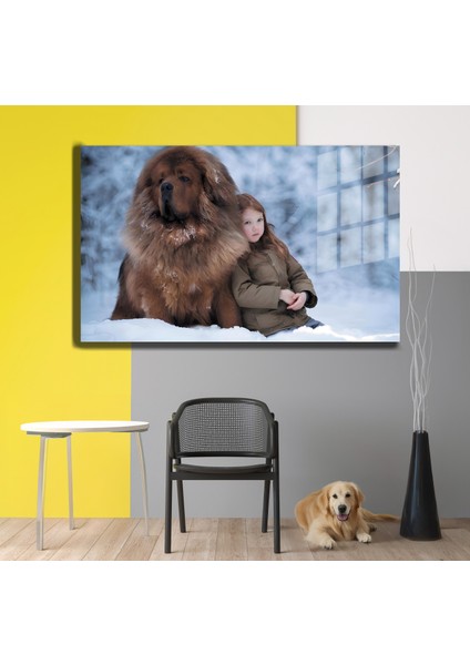 Eğlenceli Hayvanlar, Yapay Zeka Destekli, 3D Dekoratif Baskı Yatay Cam Tablo 476 modelleri