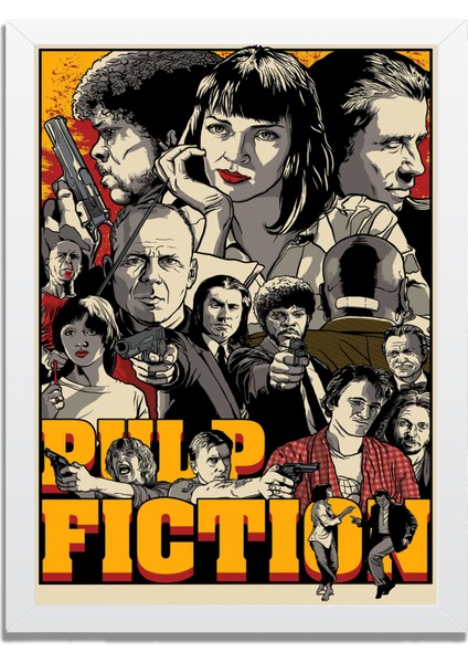 Dizi- Film Karakter ve Afişleri Mdf Plastik Çerçeveli Dekoratif Tablo 01