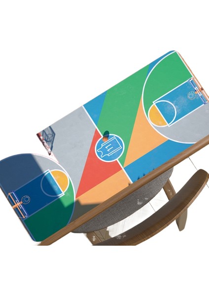 Basketbol Sahası Fare Klavye Için Büyük Boy Masa Pedi (Yurt Dışından)