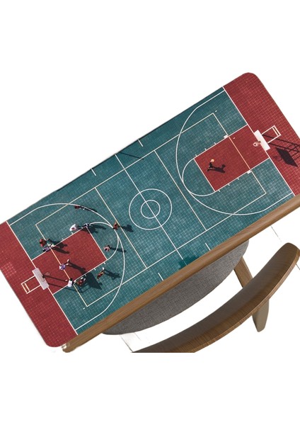 Basketbol Sahası Fare Klavye Için Büyük Boy Masa Pedi (Yurt Dışından)