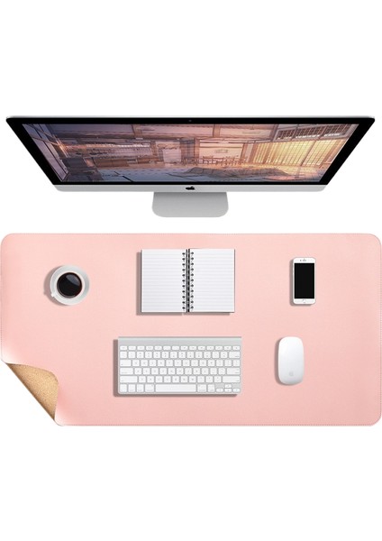 Çift Taraflı Çift Renkli Fare ve Klavye Pedi Büyük Boy (Yurt Dışından)