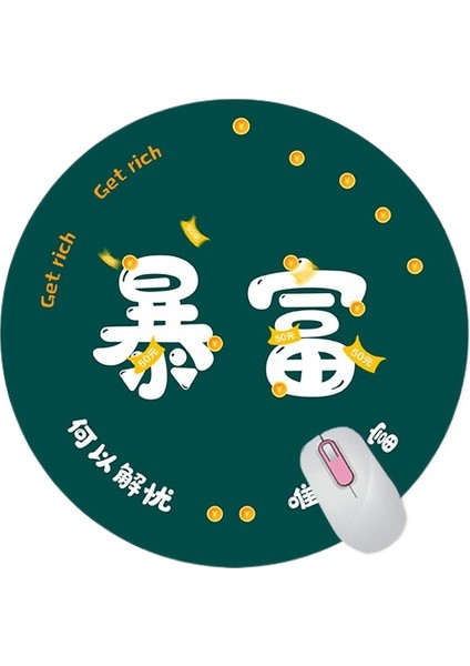 Karikatür Yuvarlak Mouse Pad Sevimli Küçük (Yurt Dışından)