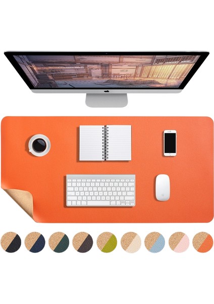 Çift Taraflı Çift Renkli Fare ve Klavye Pedi Büyük Boy (Yurt Dışından)