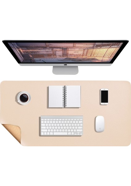 Çift Taraflı Çift Renkli Fare ve Klavye Pedi Büyük Boy (Yurt Dışından)