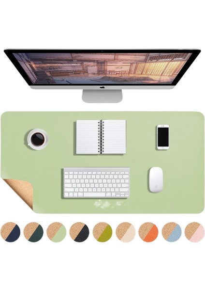 Çift Taraflı Çift Renkli Fare ve Klavye Pedi Büyük Boy (Yurt Dışından)