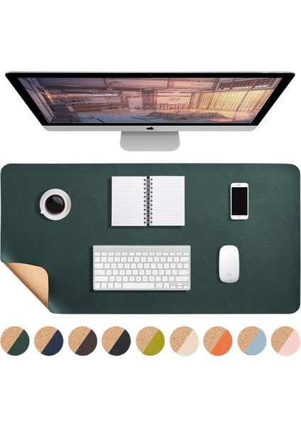 Çift Taraflı Çift Renkli Fare ve Klavye Pedi Büyük Boy (Yurt Dışından)