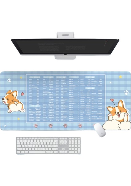 Ofis Kısayolları Fare Klavye Altlığı (Yurt Dışından)