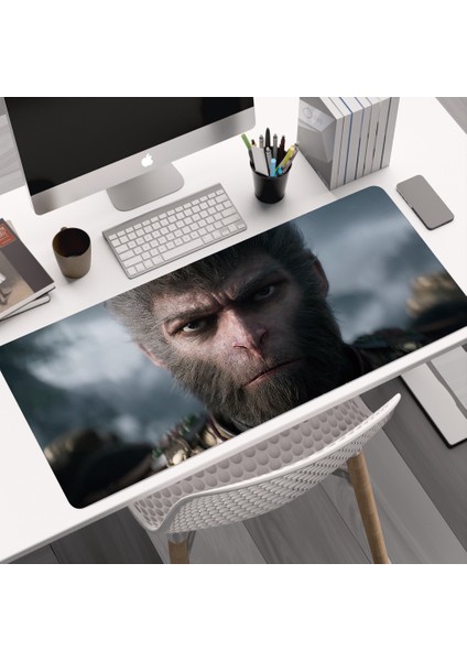 Siyah Myth Wukong Fare Klavye Pedi Bilgisayar Masa Pedi Kalınlaştırılmış Kaymaz (Yurt Dışından)