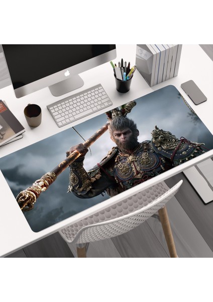 Siyah Myth Wukong Fare Klavye Pedi Bilgisayar Masa Pedi Kalınlaştırılmış Kaymaz (Yurt Dışından)