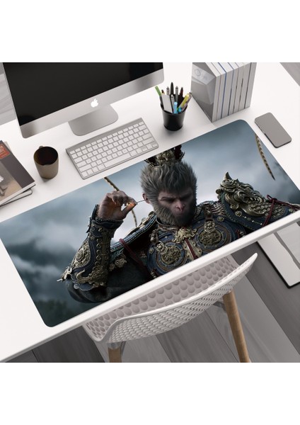 Siyah Myth Wukong Fare Klavye Pedi Bilgisayar Masa Pedi Kalınlaştırılmış Kaymaz (Yurt Dışından)