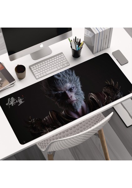 Siyah Myth Wukong Fare Klavye Pedi Bilgisayar Masa Pedi Kalınlaştırılmış Kaymaz (Yurt Dışından)