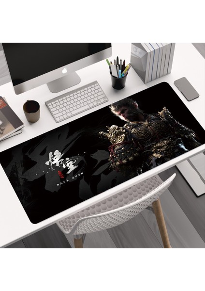 Siyah Myth Wukong Fare Klavye Pedi Bilgisayar Masa Pedi Kalınlaştırılmış Kaymaz (Yurt Dışından)